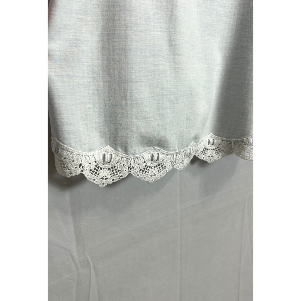 Country Road Light Blue Lace Trim Camisole Top Adjustable Straps Size Small - Picture 3 of 8